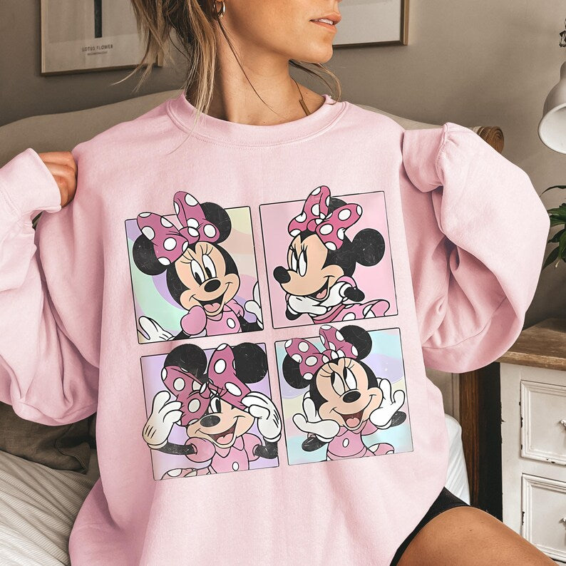 Disney Characters Sweatshirt Hoodie, Mickey Minnie Donald Daisy Goofy Pluto Shirt, Vintage Cartoon Crewneck, Disney Family Trip Gift