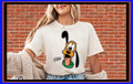 Pluto Dog T Shirt Retro Cartoon Character Shirt Happy Dog Graphic Tee Disney Vacation Apparel Gift for Dog Lovers Mickey Friends Shirt OP211