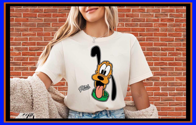 Pluto Dog T Shirt Retro Cartoon Character Shirt Happy Dog Graphic Tee Disney Vacation Apparel Gift for Dog Lovers Mickey Friends Shirt OP211