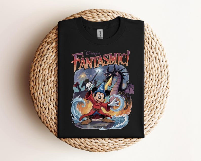 Mickey Mouse Fantasmic Shirt, Disney Characters Tee