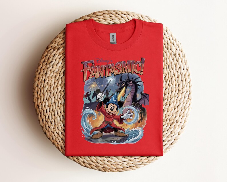 Mickey Mouse Fantasmic Shirt, Disney Characters Tee