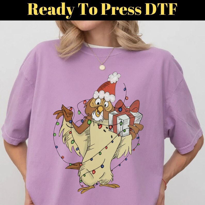 Winnie The Pooh Characters Christmas DTF Transfer, Disney Christmas Ready To Press, The Pooh Eeyore Tigger Piglet Christmas DTF, Xmas DTF