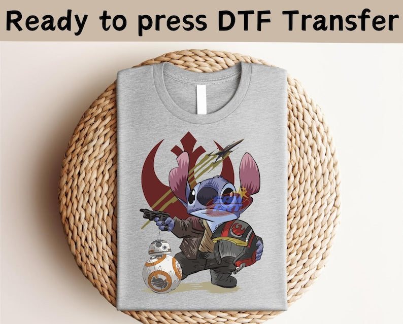 Disney Lilo And Stitch Star Wars DTF,Lilo And Stitch Shirt,Disney Stitch Shirt, Disney Star Wars Shirt,Stitch Wars Shirt,Galaxy's Edge Shirt
