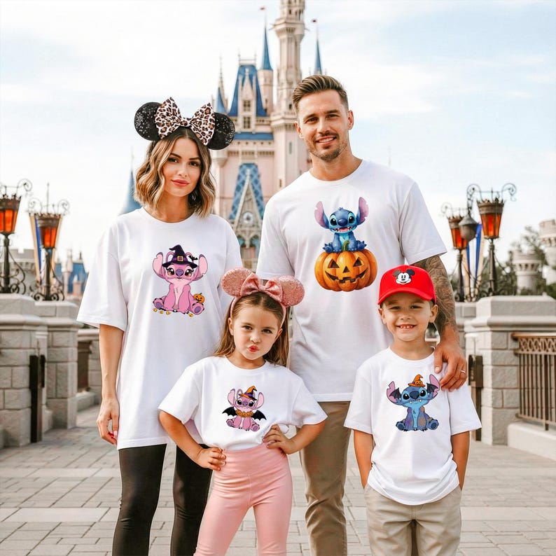 Stitch Witch Shirt, Disney Halloween Tee, Retro Spooky Angel Sweatshirt, Spooky Season Gift