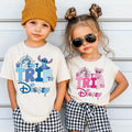 Stitch My First Trip to Disney Shirt, Stitch & Angel Kids Matching T-shirt, Disneyland Family Vacation Tee