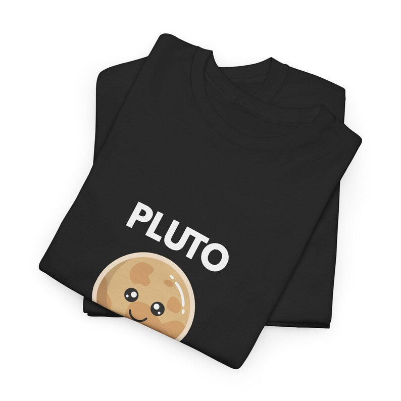 Pluto Identifies As A Planet T-Shirt | Funny Astronomy Shirt | Space Nerd Gift | Pluto Planet Graphic Tee | Science Humor Unisex Shirt