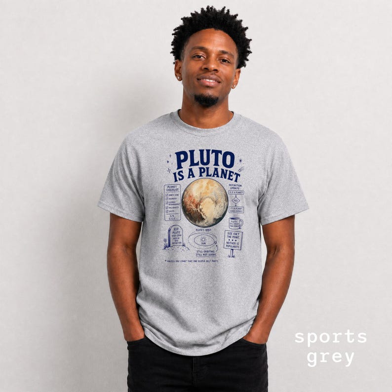 Funny Pluto Is A Planet Shirt - Retro Space & Astronomy Gift - Sarcastic Pluto Is A Planet Clothing