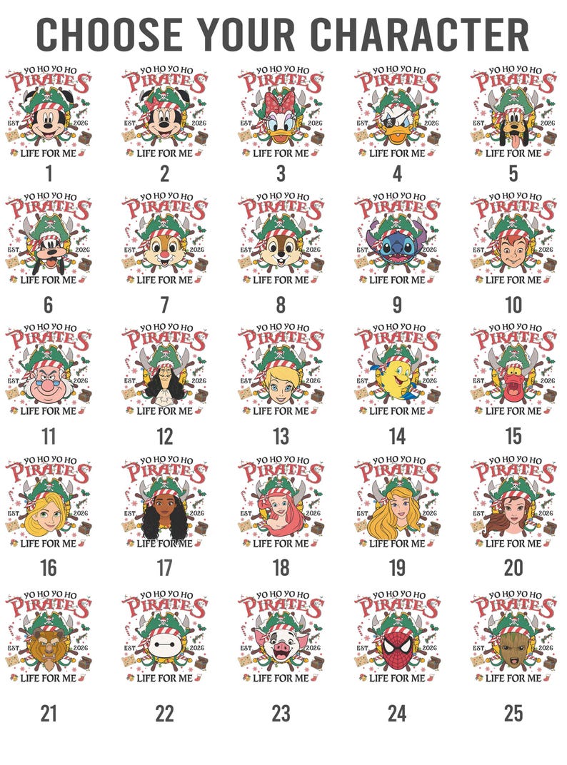 Disney Pirates of the Caribbean Christmas Lights Tee, Mickey & Friends Stitch Chip Dale Star Wars Marvel, Yo Ho A Pirate's Life For Me Shirt