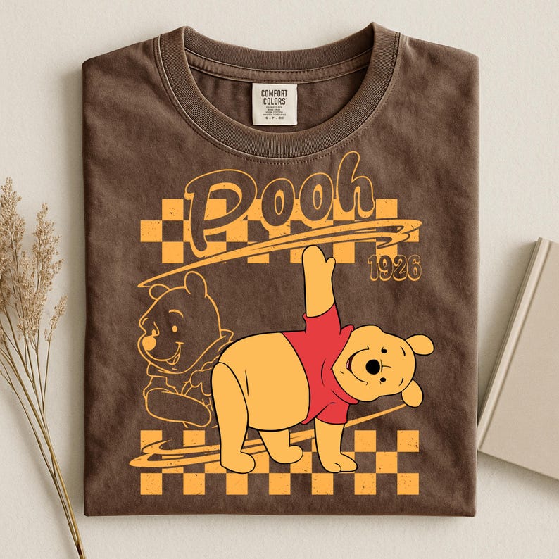 Comfort Colors® Disney Pooh Bear Shirt, Disney Eeyore T-Shirt, Magic Kingdom Family Trip Tee, Tigger And Piglet Shirt, Disneyworld Shirt