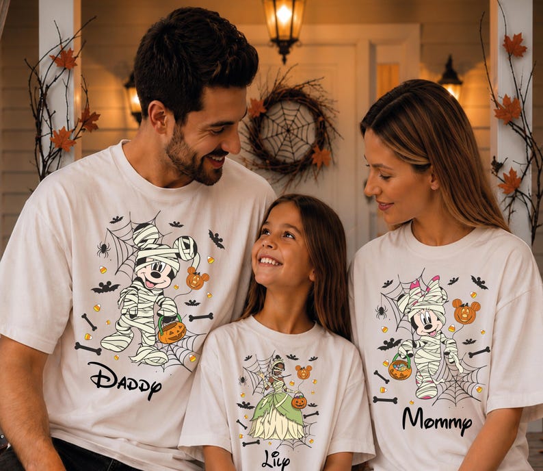 Disney Halloween Shirt, Mickey Mouse Halloween Shirt, Minnie Mouse Halloween Shirt, Personalized Character Tee, Custom Halloween Shirt