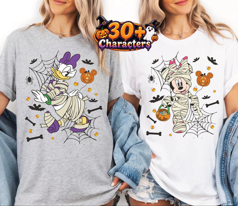 Disney Halloween Shirt, Mickey Mouse Halloween Shirt, Minnie Mouse Halloween Shirt, Personalized Character Tee, Custom Halloween Shirt