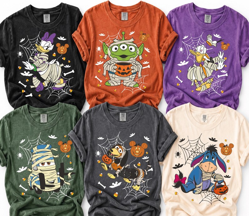 Disney Halloween Shirt, Mickey Mouse Halloween Shirt, Minnie Mouse Halloween Shirt, Personalized Character Tee, Custom Halloween Shirt