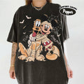 Retro Mickey And Pluto Signatures Halloween Comfort Colors product image 1
