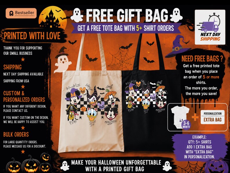 Minnie Mickey Halloween Shirt, Disney Character Tee, Daisy Donald Goofy Pluto Shirt, Spooky Halloween Outfit, Disney Family Shirt