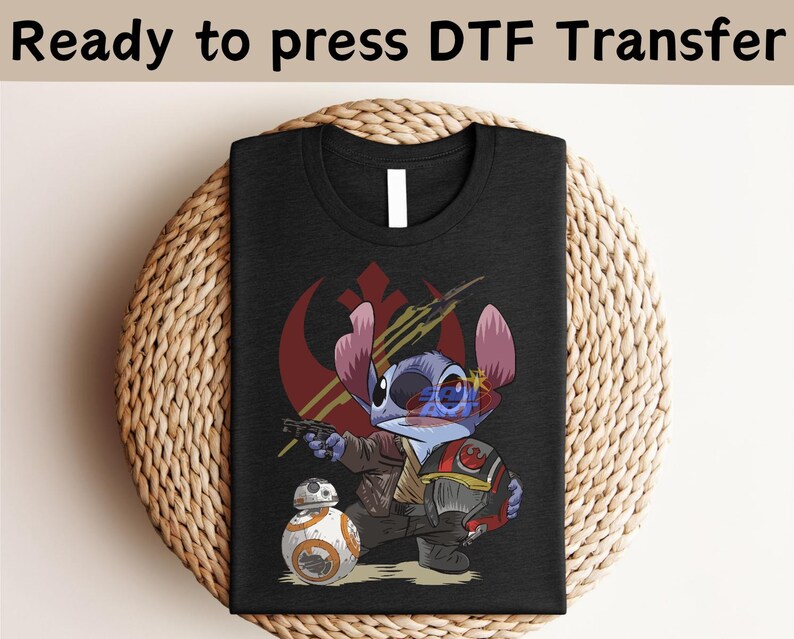 Disney Lilo And Stitch Star Wars DTF,Lilo And Stitch Shirt,Disney Stitch Shirt, Disney Star Wars Shirt,Stitch Wars Shirt,Galaxy's Edge Shirt