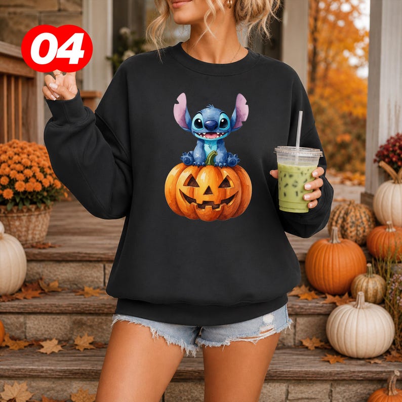 Stitch Witch Shirt, Disney Halloween Tee, Retro Spooky Angel Sweatshirt, Spooky Season Gift
