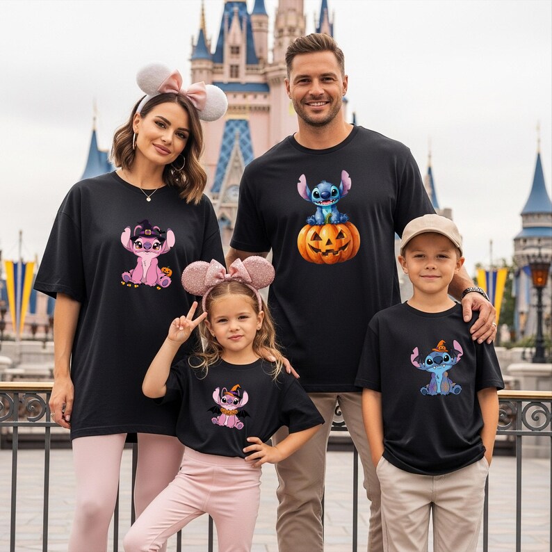 Stitch Witch Shirt, Disney Halloween Tee, Retro Spooky Angel Sweatshirt, Spooky Season Gift