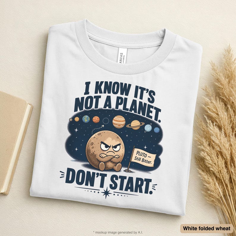 Funny Astronomy Shirt | Pluto Space Tee | Science Shirt | Pluto Is Still Bitter
