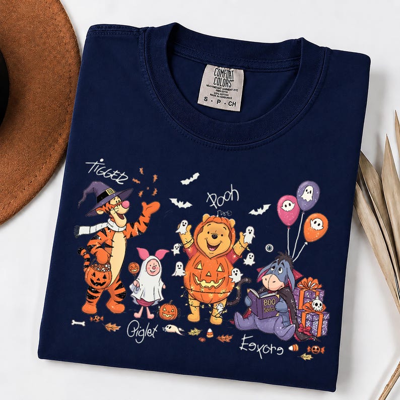Custom Halloween T-Shirts 2026, ,Piglet halloween, Family Holiday Tour , Trendy Haloween 2026, Mickey Minnie Not so scary, Hocus Pocus.