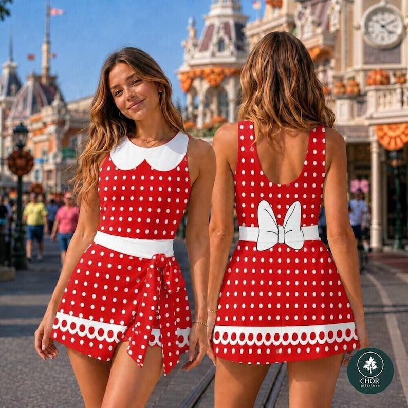 Minnie Mouse Halloween Cosplay Skirt, Button Up, Trip product image 3