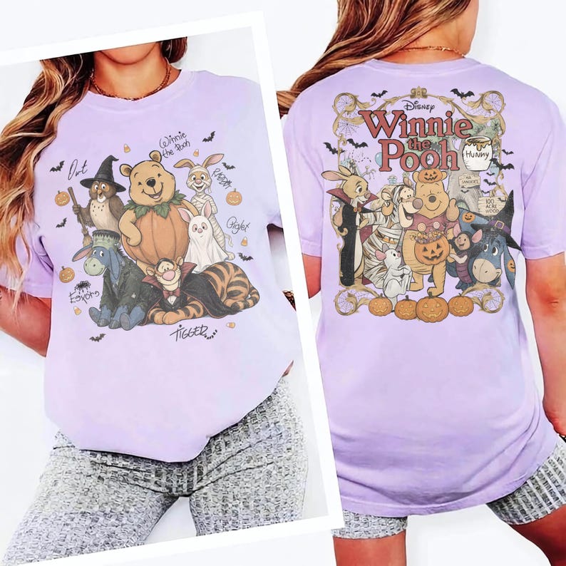 2 Sided Comfort Colors Retro Winnie Pooh and Friends product image 8