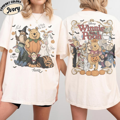 2 Sided Comfort Colors Retro Winnie Pooh and Friends product image 1