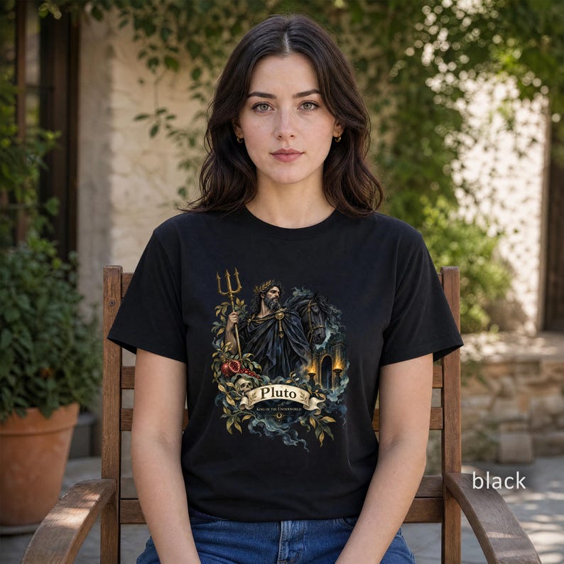 Tarot Pluto Shirt - Front or Back Print - Mythology Gift