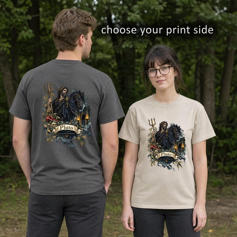 Tarot Pluto Shirt - Front or Back Print - Mythology Gift