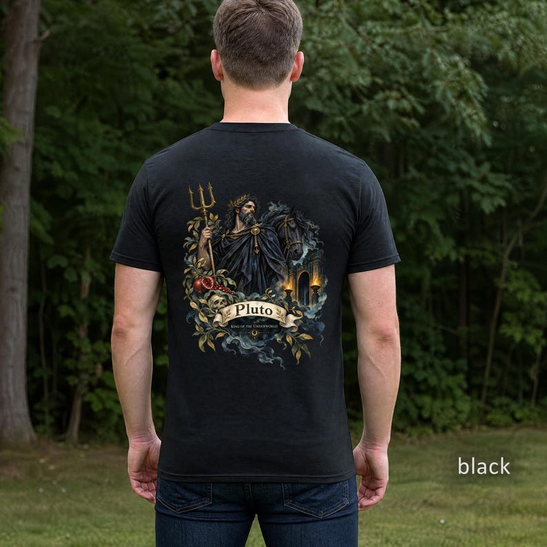 Tarot Pluto Shirt - Front or Back Print - Mythology Gift