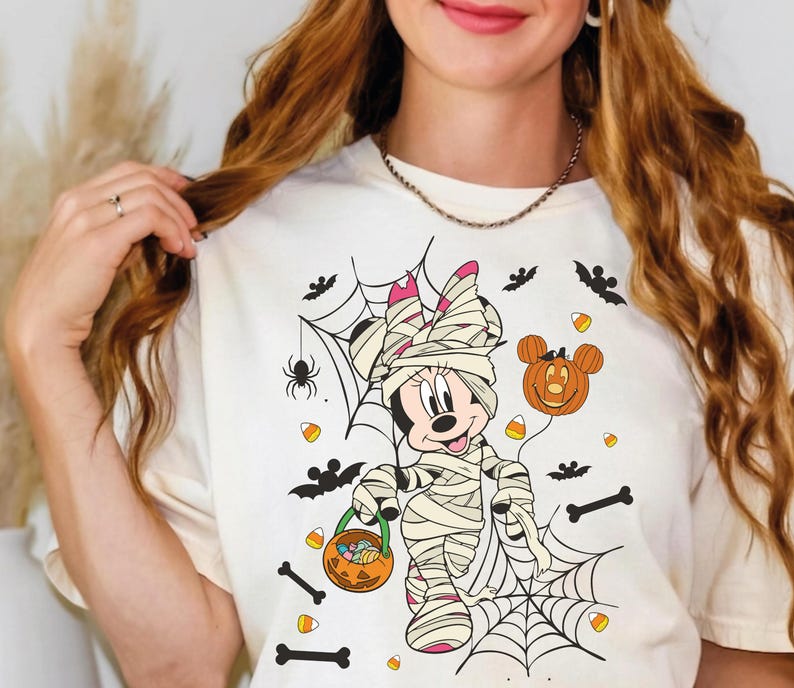 Disney Halloween Shirt, Mickey Mouse Halloween Shirt, Minnie Mouse Halloween Shirt, Personalized Character Tee, Custom Halloween Shirt