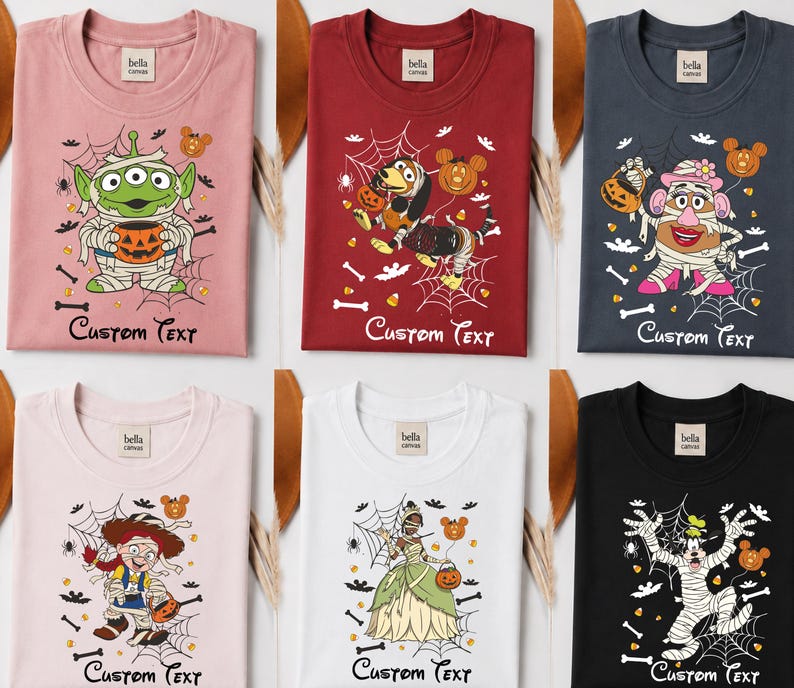 Disney Halloween Shirt, Mickey Mouse Halloween Shirt, Minnie Mouse Halloween Shirt, Personalized Character Tee, Custom Halloween Shirt