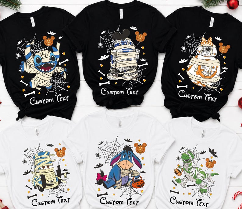 Disney Halloween Shirt, Mickey Mouse Halloween Shirt, Minnie Mouse Halloween Shirt, Personalized Character Tee, Custom Halloween Shirt