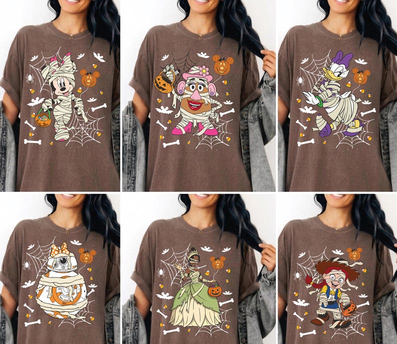 Disney Halloween Shirt, Mickey Mouse Halloween Shirt, Minnie Mouse Halloween Shirt, Personalized Character Tee, Custom Halloween Shirt
