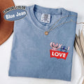 Embroidered Stitch Angel Disney Shirt, Funny Love Logo Pocket Tee Gift