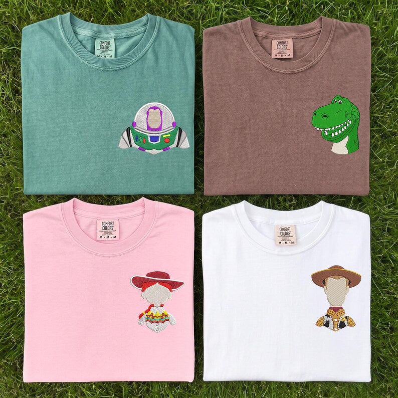Embroidered Stitch Angel Couple Shirt, Custom Disney Family Matching Tee Gift