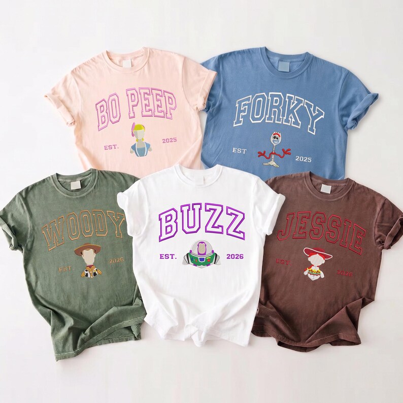 Embroidered Stitch Angel Couple Shirt, Custom Comfort Colors Disney Trip Tee