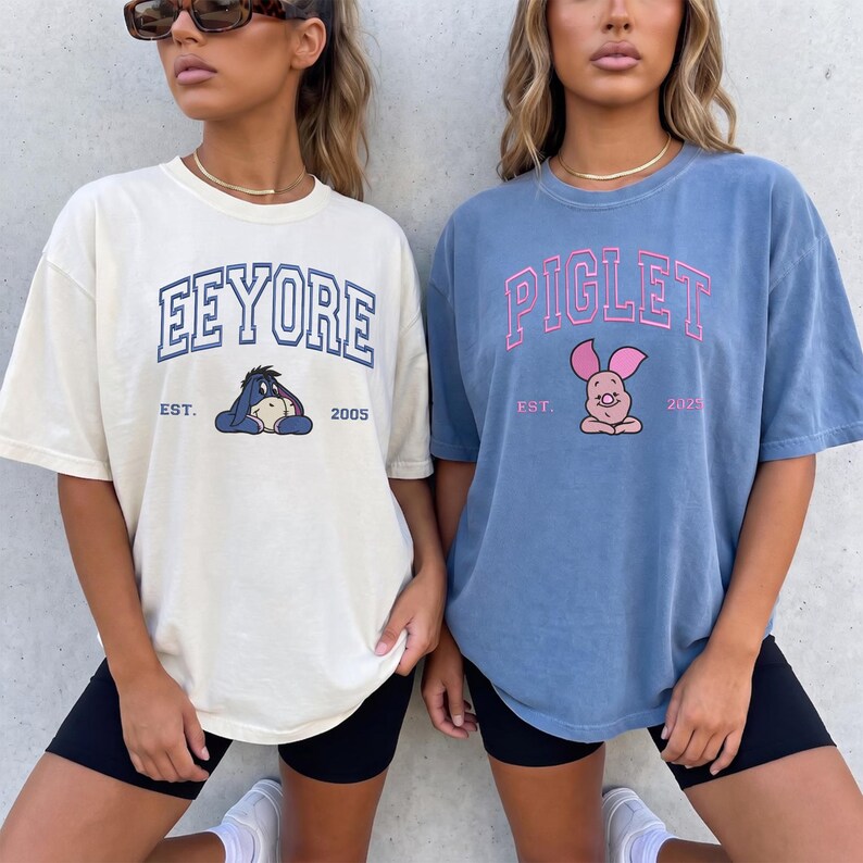 Embroidered Stitch Angel Couple Shirt, Custom Comfort Colors Disney Trip Tee