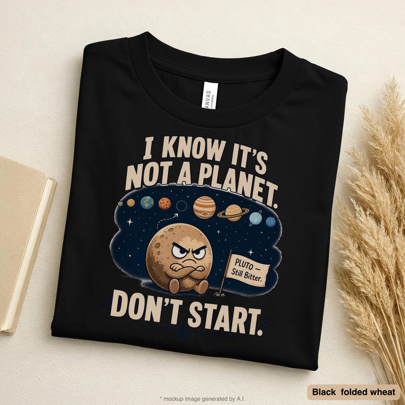 Funny Astronomy Shirt | Pluto Space Tee | Science Shirt | Pluto Is Still Bitter