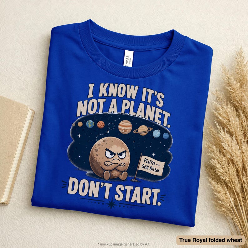 Funny Astronomy Shirt | Pluto Space Tee | Science Shirt | Pluto Is Still Bitter