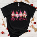 Merry Pigmas Xmas Tshirt, Cute Pig Christmas Shirt, Pig Christmas Tree Shirt, Piglet Animal Farm Tshirt, Christmas Pig Lover Tshirt, Pig Tee