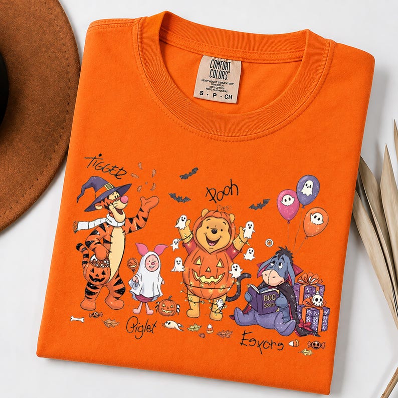 Custom Halloween T-Shirts 2026, ,Piglet halloween, Family Holiday Tour , Trendy Haloween 2026, Mickey Minnie Not so scary, Hocus Pocus.