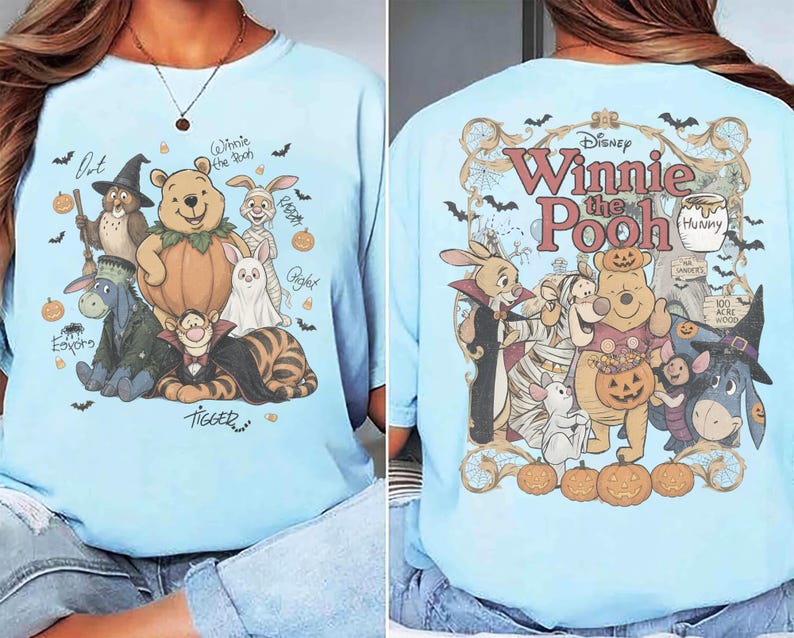 2 Sided Comfort Colors Retro Winnie Pooh and Friends product image 9