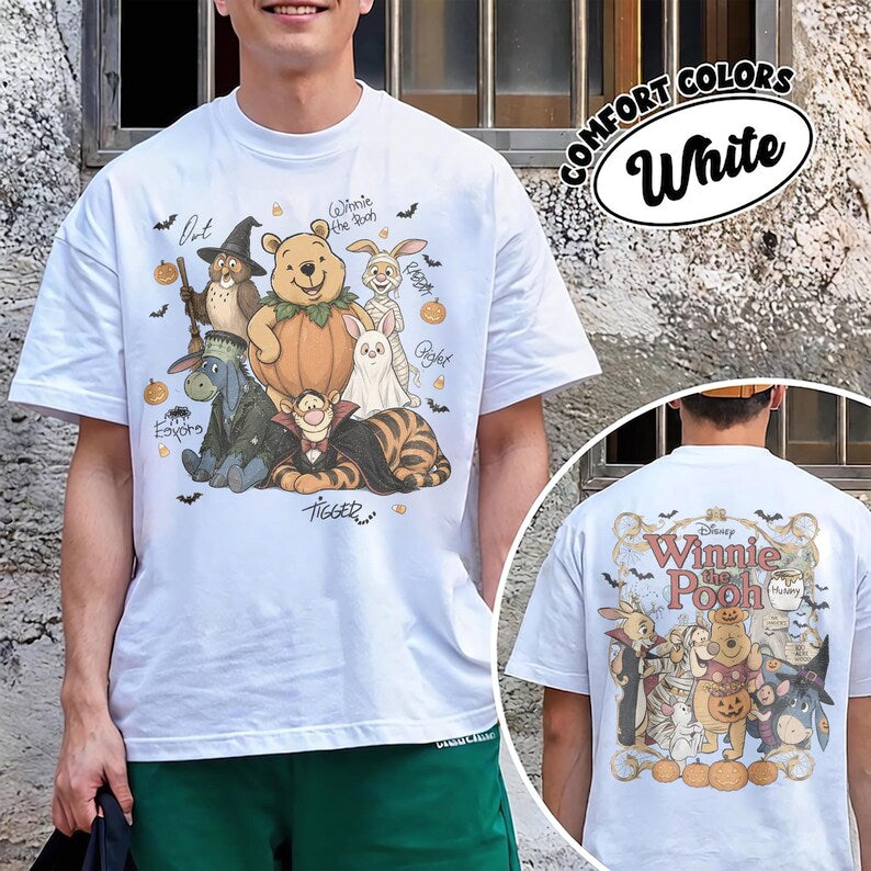 2 Sided Comfort Colors Retro Winnie Pooh and Friends product image 7