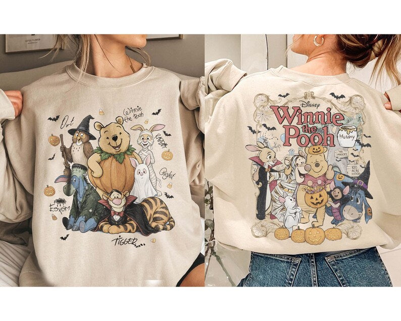 2 Sided Comfort Colors Retro Winnie Pooh and Friends product image 13