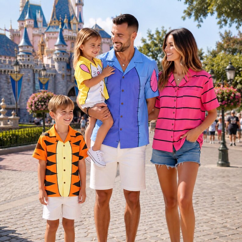 Winnie The Pooh Hawaiian Shirt, Tigger Eeyore Piglet Rabbit Button Up, Disney Vacation Button Down Shirt, Magic Disneybound Park Outfits Tee