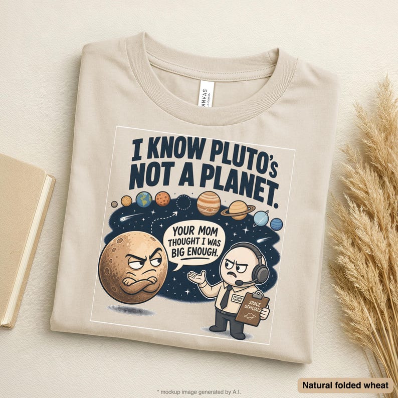Pluto Shirt | Funny Astronomy Shirt | Space Shirt | Science Tee