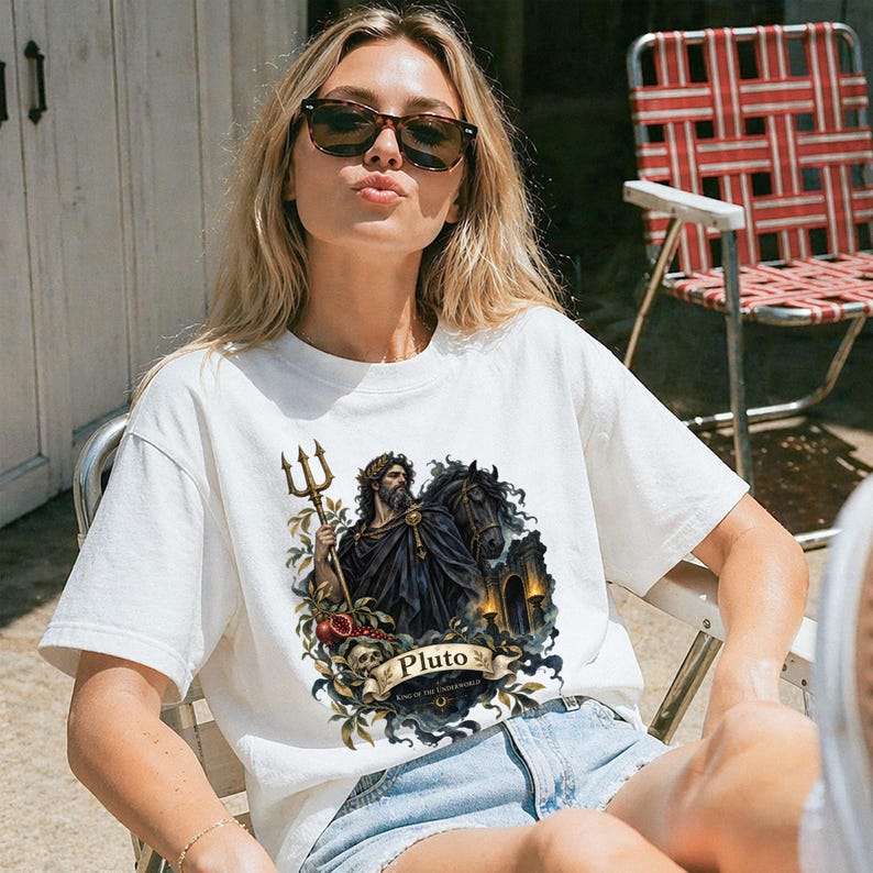 Tarot Pluto Shirt - Front or Back Print - Mythology Gift