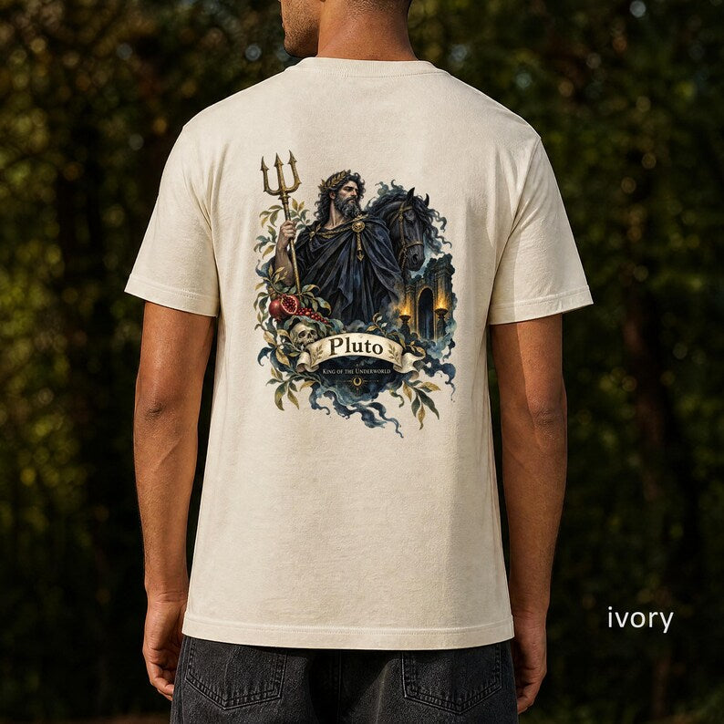 Tarot Pluto Shirt - Front or Back Print - Mythology Gift