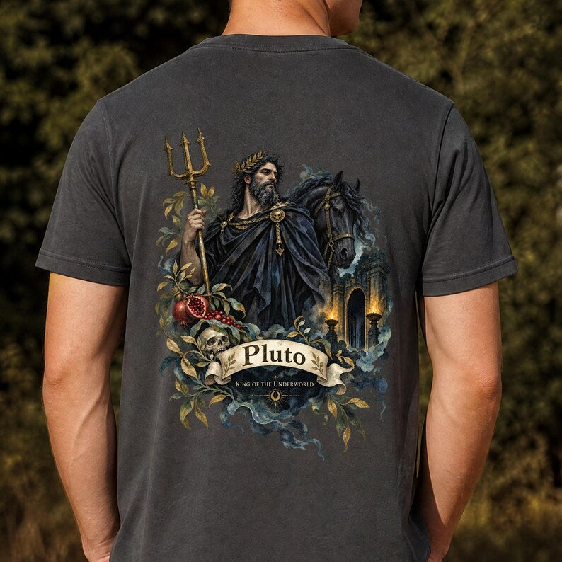 Tarot Pluto Shirt - Front or Back Print - Mythology Gift