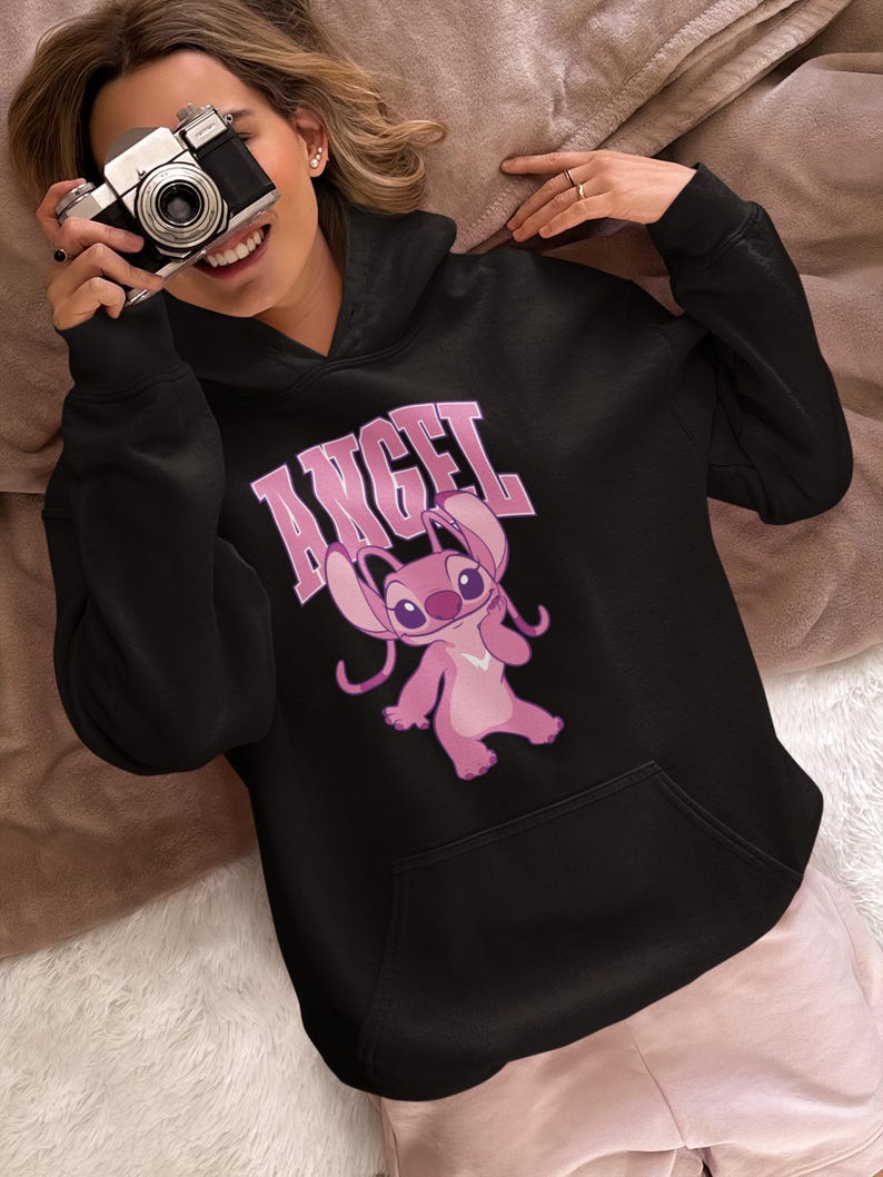 Disney Angel Shirt, Disney Lilo & Stitch Shirt, Disney Gift Shirt, Magic Kingdom Tee, Disney Cute Angel Hoodie, Stitch Birthday Shirt